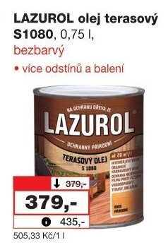 Terasový olej Lazurol