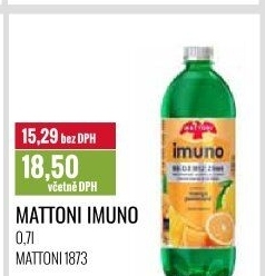 Ochucená voda Mattoni Imuno