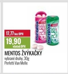 Žvýkačky Pure Fresh Mentos