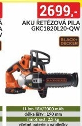 Aku řetězová pila Black&