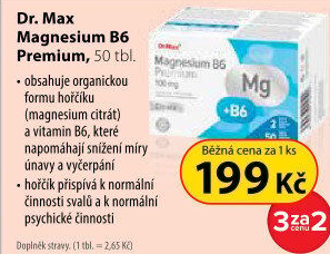 Doplněk stravy Magnesium B6 Premium Dr.Max