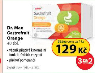 Doplněk stravy na zažívání Gastrofruit Dr.Max