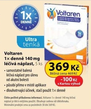 Náplasti léčivé Voltaren