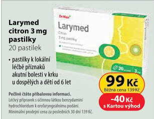 Tablety proti nachlazení Larymed Dr.Max