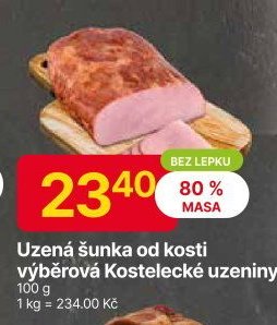 Uzená šunka od kosti výběrová Kostelecké uzeniny