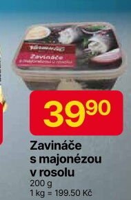 Zavináče s majonézou v rosolu