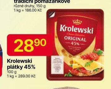 Krolewski plátky 45%