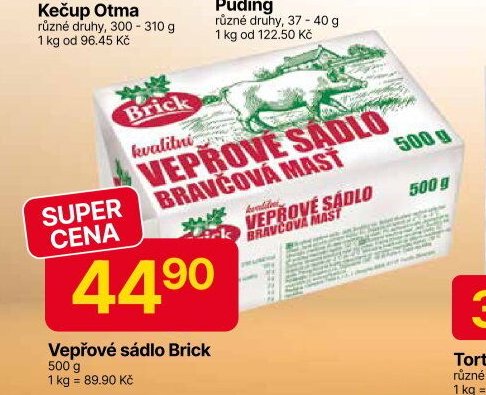 Vepřové sádlo Brick