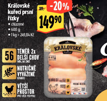Kuřecí prsní řízky královské Premium Albert