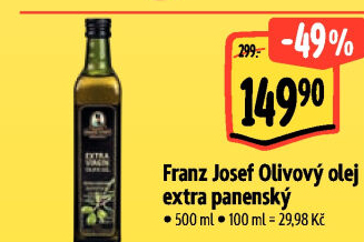 Olivový olej extra panenský Exclusive Franz Josef Kaiser