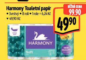Toaletní papír 3vrstvý Harmony