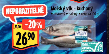 Vlk mořský kuchaný Albert