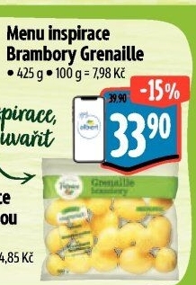 Brambory grenaille Menu inspirace Albert