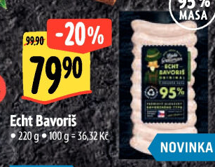 Klobásy Echt Bavoriš Láďa Grileman Kostelecké uzeniny