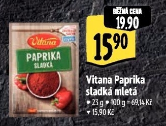 Koření Paprika sladká Vitana
