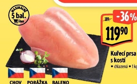 Kuřecí prsa s kostí Albert