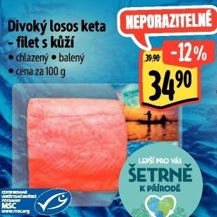 Losos divoký Keta filety Albert