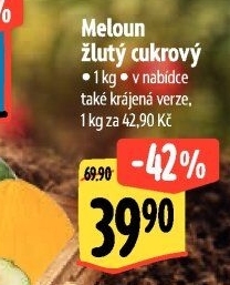 Meloun cukrový žlutý