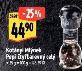Mlýnek s kořením Kotányi