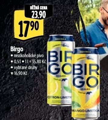 Nealkoholické pivo ochucené Birgo