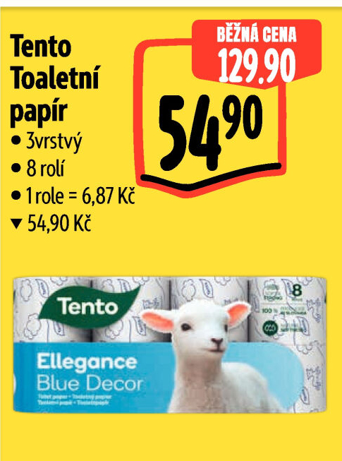Toaletní papír 3vrstvý Tento