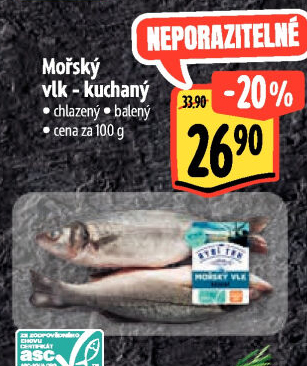 Vlk mořský kuchaný Albert