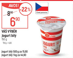 Jogurt bílý Váš Výběr