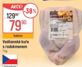 Kuře s rodokmenem Vodňanské kuře