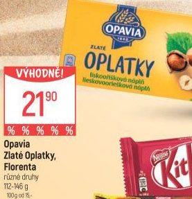 Oplatky Zlaté Opavia