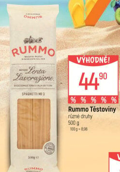 Semolinové těstoviny Rummo