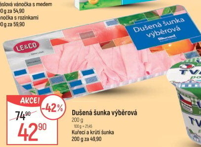 Šunka dušená výběrová LE&