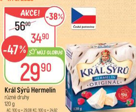 Sýr Hermelín Král sýrů
