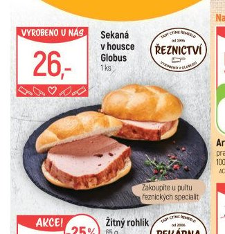 Sekaná v housce Globus