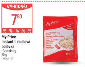 Instantní nudlové polévky My Price