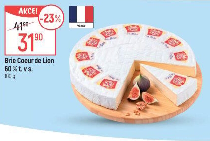 Sýr Brie Coeur de Lion