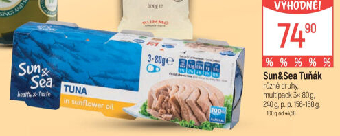 Tuňák steak v oleji Sun&