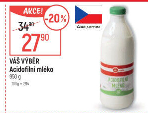 Acidofilní mléko Váš Výběr
