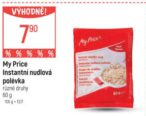 Instantní nudlové polévky My Price