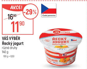 Jogurt řecký ochucený Váš Výběr