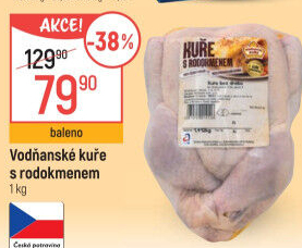 Kuře s rodokmenem Vodňanské kuře