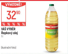 Olej řepkový Váš Výběr
