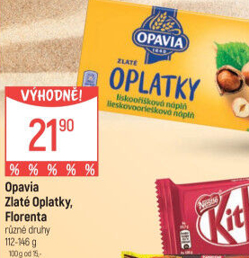 Oplatky Zlaté Opavia