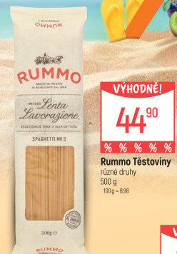 Semolinové těstoviny Rummo