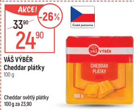 Sýr Cheddar Váš Výběr