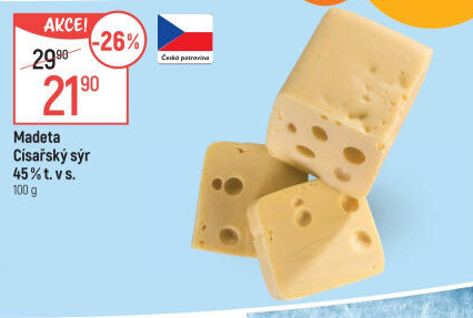 Sýr Císářský 45% Madeta