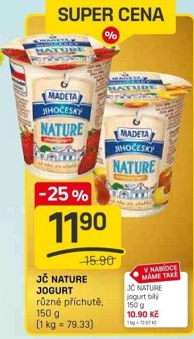 Bílý jogurt Nature jihočeský Madeta