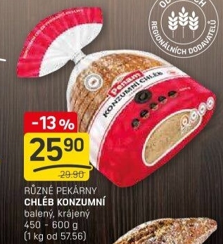 Chléb konzumní Penam