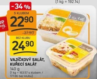 Kuřecí salát Lahůdky Vavřík