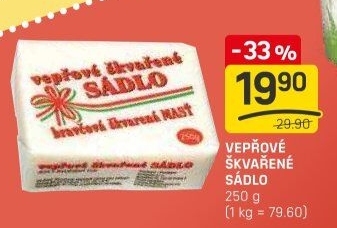 Sádlo vepřové škvařené