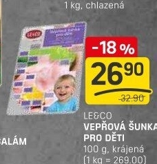Šunka dětská vepřová LE&